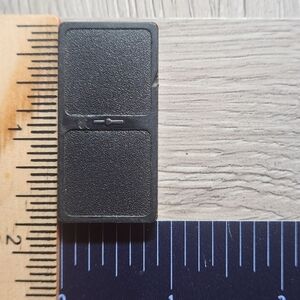 Blank : Blank Vintage Whitman Replacement Domino Large Black Plastic Color Dots